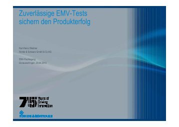 Zuverlässige EMV-Tests sichern den Produkterfolg - Schurter