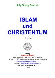 Ihlâs Stiftung Band – 3, ISLAM und CHRISTENTUM
