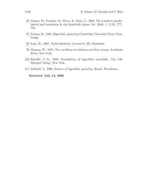 Characterizations of the Isometries and Construction of the Orbits in ...