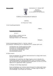 verwaltungsgericht berlin urteil - Landesjugendamt des Landes ...