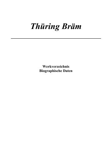 Werkverzeichnis als PDF - Thüring Bräm