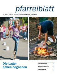 Pfarreiblatt 14 - Pfarrei Buttisholz