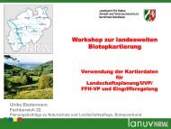 Landschaftsplanung, FFH-Verträglichkeit und Eingriffsregelungen