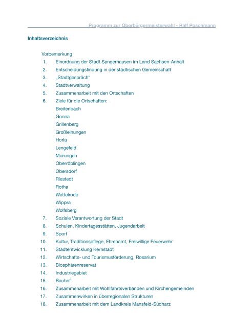 Wahlprogramm Ralf Poschmann - cdu sangerhausen