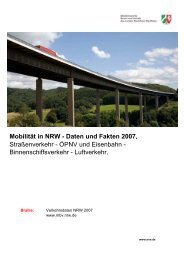Mobilität in NRW - Nordrhein-Westfalen direkt