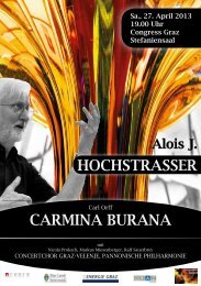 hochstrAsser cArMINA BUrANA - Alois J. Hochstrasser