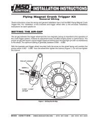 Setting the air-gap - MSD Ignition