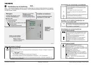 Handleiding voor de bediening RDX… - Siemens