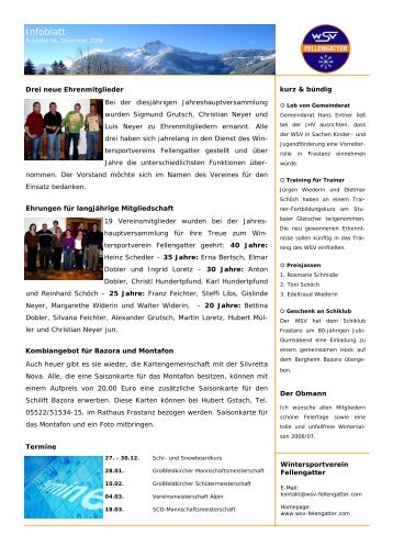 Ausgabe 4 - 12.2006 (.pdf) - WSV Fellengatter