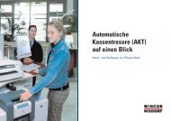 Automatische Kassentresore (AKT) auf einen Blick - Wincor Nixdorf