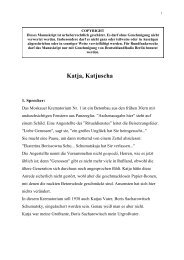 Katja, Katjuscha - Boris Schumatsky