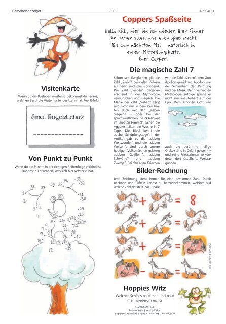 Jahrgang 24 Freitag, den 14. Juni 2013 Nr. 24 - Langweid am Lech