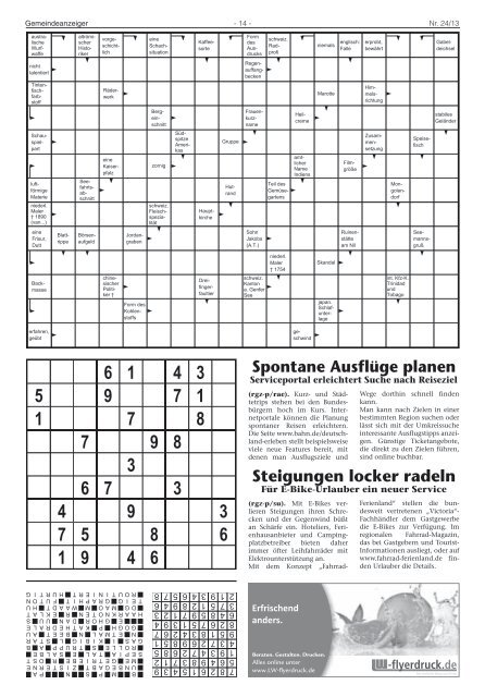 Jahrgang 24 Freitag, den 14. Juni 2013 Nr. 24 - Langweid am Lech