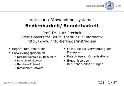 Bedienbarkeit/Benutzbarkeit - auf Matthias-Draeger.info