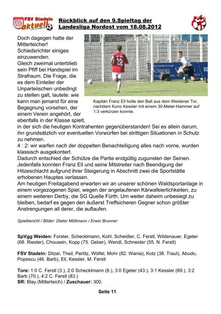 FSV Stadeln – SG Quelle Fürth