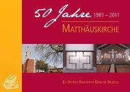 Festschrift 50 Jahre Matthäuskirche - Dietrich-bonhoeffer-gemeinde.de