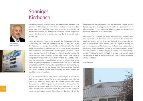 Festschrift 50 Jahre Matthäuskirche - Dietrich-bonhoeffer-gemeinde.de