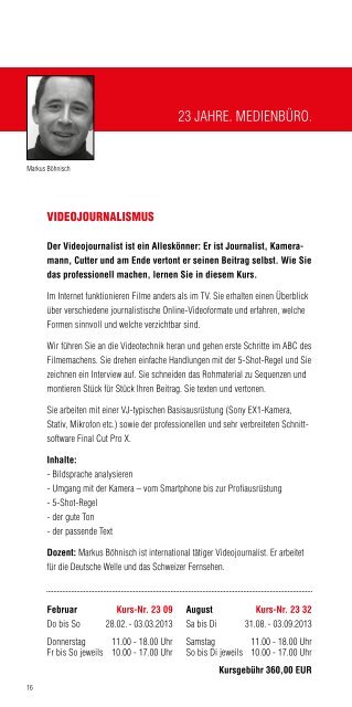 Journalismus - Medienbüro Hamburg