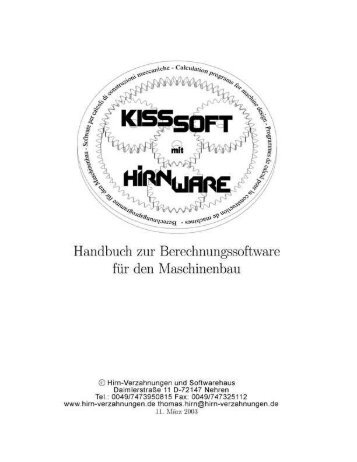 Untitled - HIRN-Verzahnungen und Softwarehaus