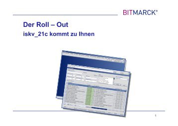 Der Roll – Out - Bitmarck Holding GmbH
