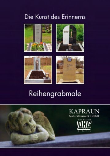 Katalog "Reihengrabmale" - Natursteinwerk Kapraun
