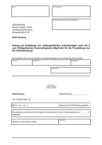 Antrag auf Erstattung von weitergewährtem Arbeitsentgelt nach Art ...