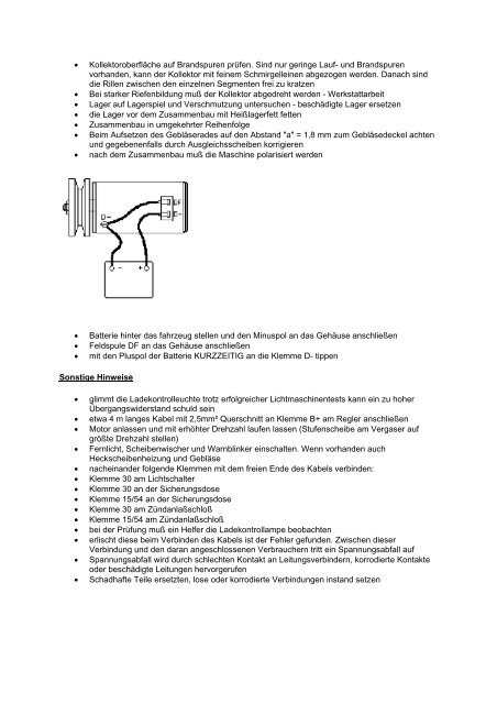 Fehler elektrische Anlage - Wonnegautriker