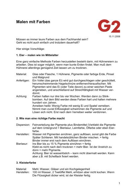 Malen Mit Farben G2 Kreativ Total Ev