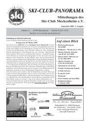 SKI CLUB-MECKENHEIM 09-2009 - auf unserer Homepage