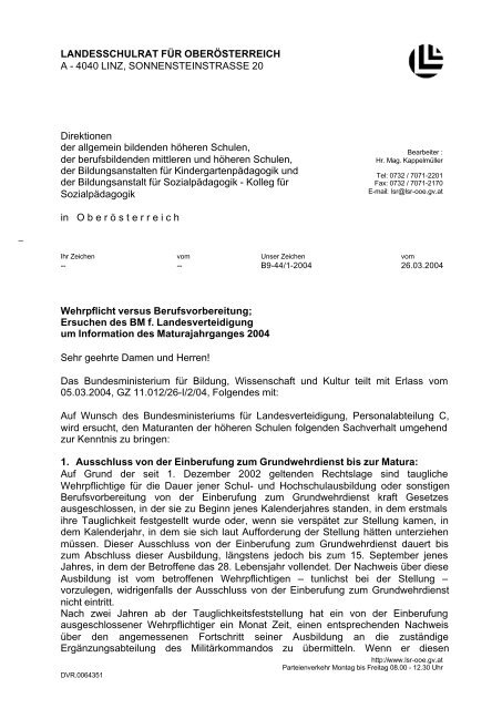 PDF-Dokument - Landesschulrat für Oberösterreich