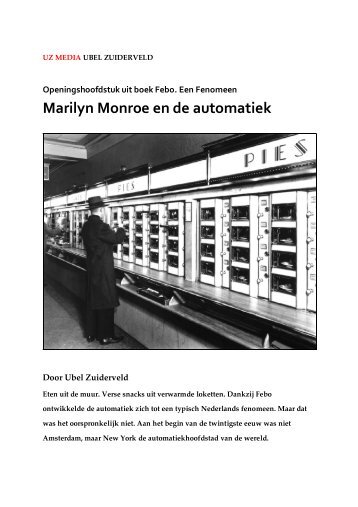 Marilyn Monroe en de automatiek - UZmedia.nl