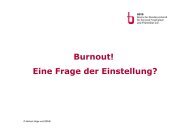 Burnout - eine Frage der Einstellung - MMM-Messe