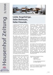 Hausenhof Zeitung 3/2 008