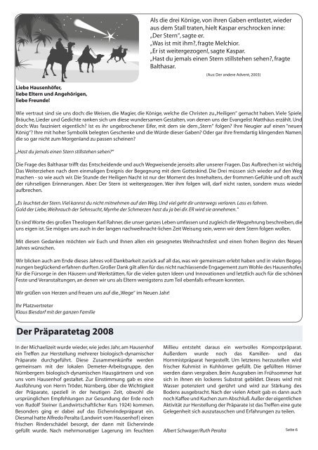 Hausenhof Zeitung 3/2 008