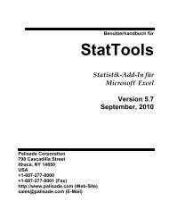 StatTools - Palisade Corporation