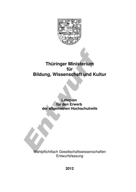 Lehrplan Gesellschaftswissenschaften