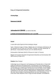 Kirchenpflege - Reformierte Kirchgemeinde Hombrechtikon