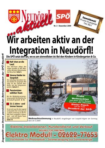 Wir arbeiten aktiv an der Integration in Neudörfl! - SPÖ Neudörfl