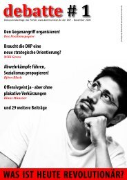 Debatte und Meinungen zum Positionspapier - DKP Leipzig