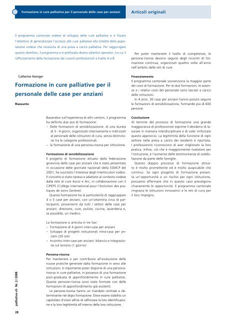 Edukation Education Educazione - Palliative ch