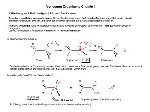 Vorlesung Organische Chemie II