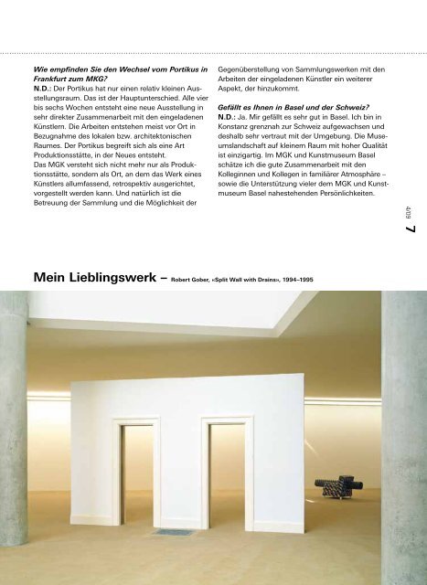 Mitgliedermagazin 4-09 - Freunde des Kunstmuseums Basel und ...