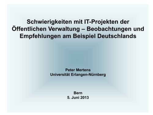 Präsentation von P. Mertens (PDF 3.5 MB) - Wirtschaft