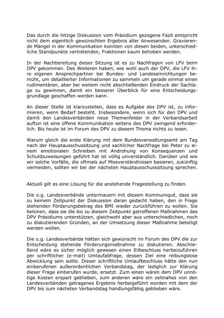 Gemeinsames Kommuniqué der Landesverbände Niedersachsen