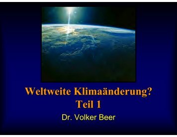 Weltweite Klimaänderungen, Teil 1 - Leipzig