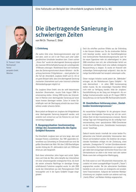 perspektiv-wissen – Magazin für Insolvenz ... - perspektiv GmbH