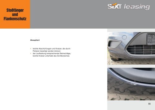 Schadenkatalog - Sixt