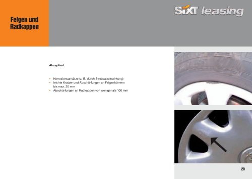 Schadenkatalog - Sixt