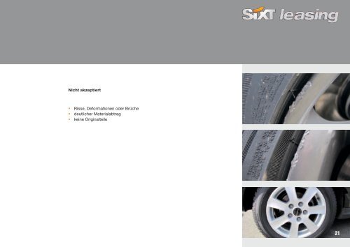 Schadenkatalog - Sixt