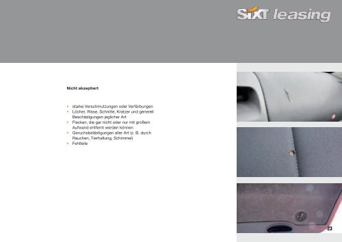 Schadenkatalog - Sixt